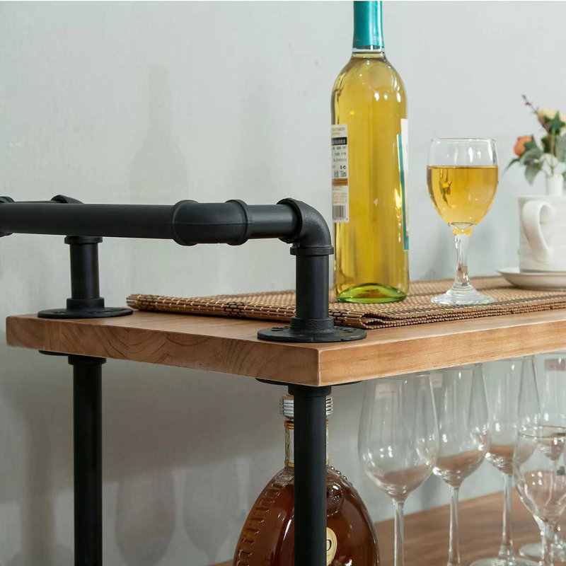 Williston Solid Wood Bar Cart Wayfair